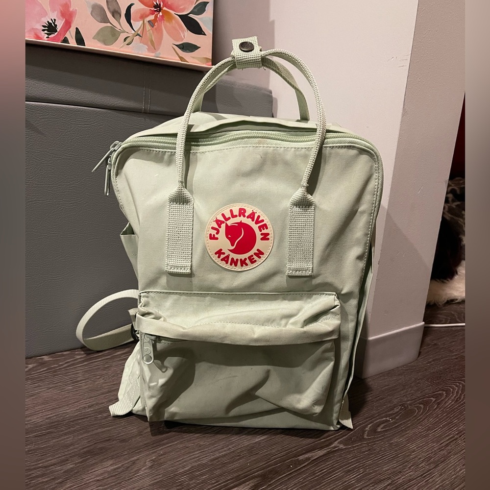 Mint Fjallraven Backpack